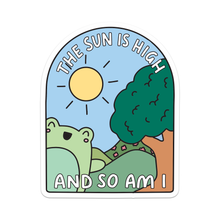  The Sun Is High And So Am I Stoned Frog Vinyl Sticker