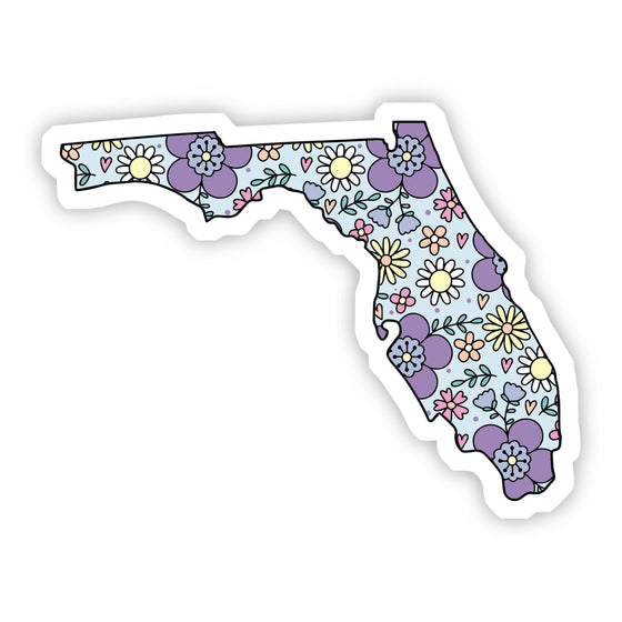 Florida Floral Vinyl Sticker