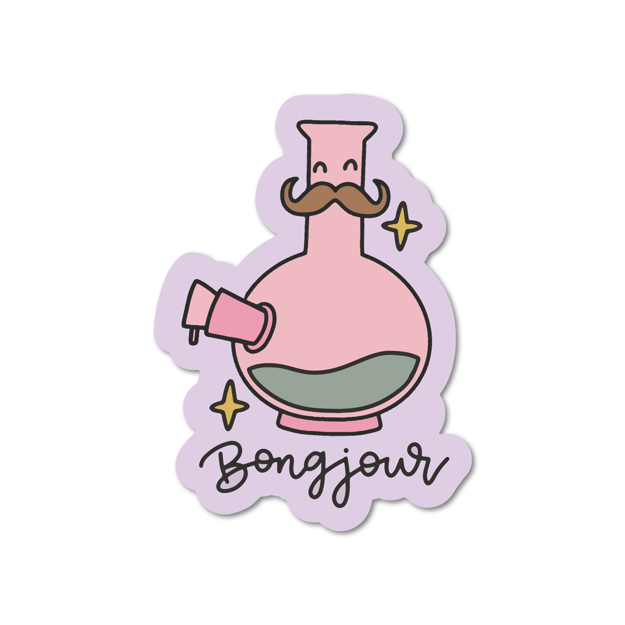 Bongjour Water Pipe Vinyl Sticker