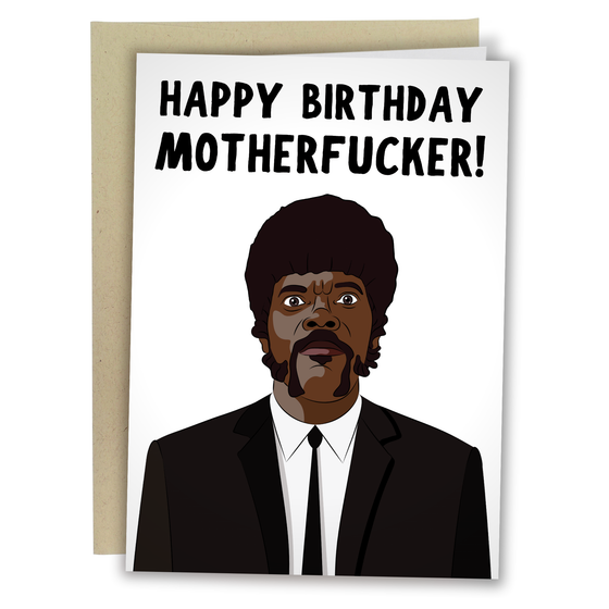 Happy Birthday Motherf*cker Pulp Fiction Card
