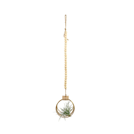 Boho Airplant Hanger With Beads