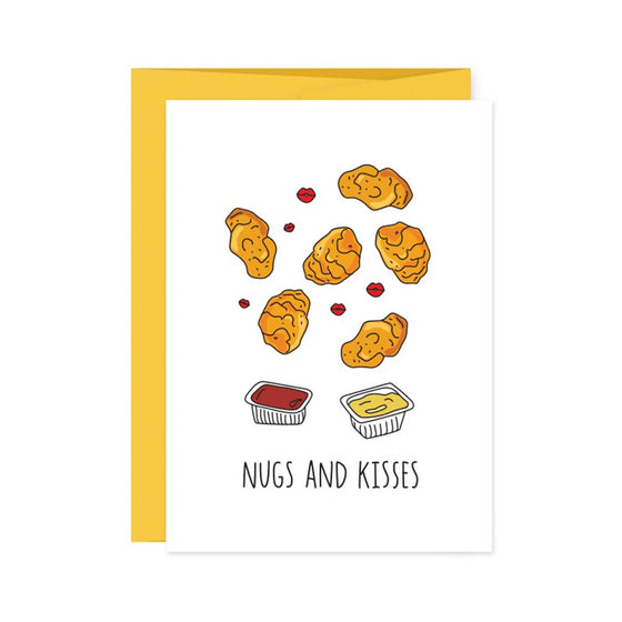 Chicken Nugs And Kisses Card