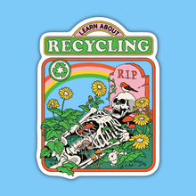  Learn About Recycling Skeleton Vinyl Sticker