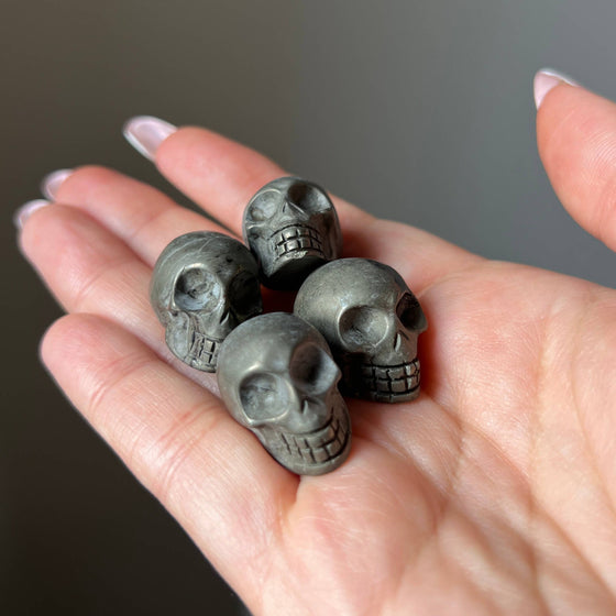 Pyrite Mini Crystal Skull