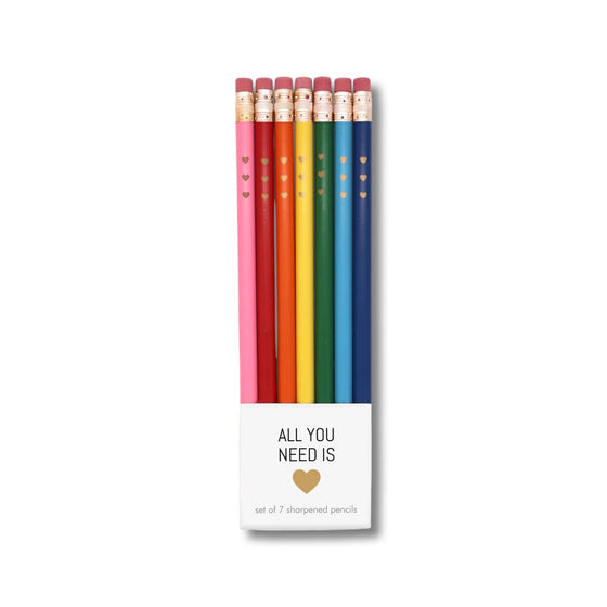 Pencil Set | All You Need is Love - Salt Your Soul Gift Co