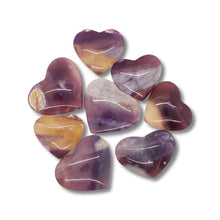  Purple Chalcedony Heart-Shaped Crystal
