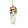 Quartz Candelabrum Copper Necklace