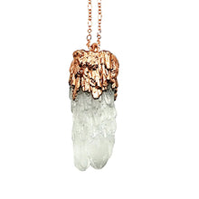  Quartz Candelabrum Copper Necklace