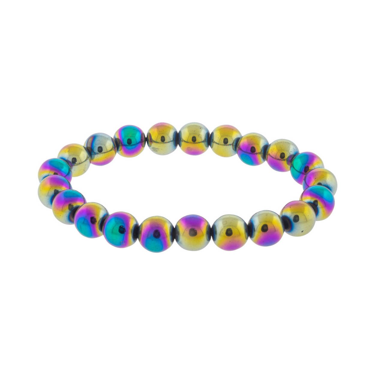Rainbow Hematite Gemstone Energy Bracelet - Salt Your Soul Gift Co