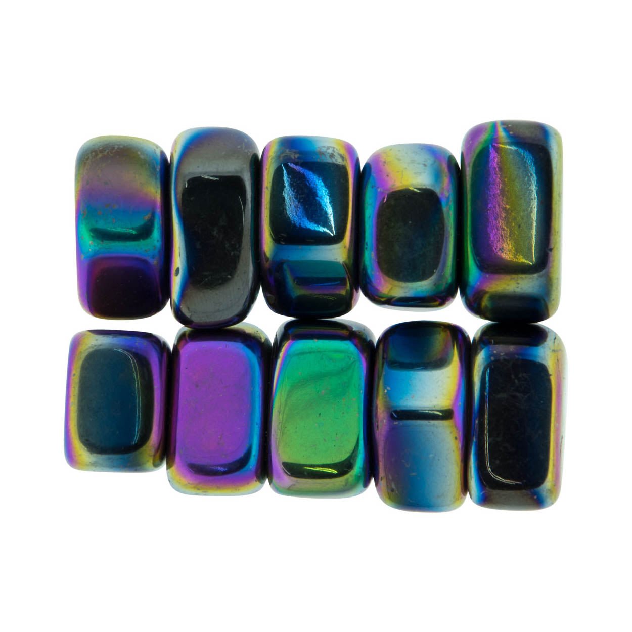 Rainbow Hematite Magnetic Tumbled Crystal - Salt Your Soul Gift Co