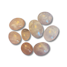  Rose Quartz Palm Stone Crystal - Salt Your Soul Gift Co