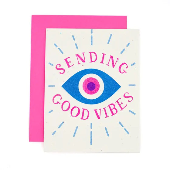 Sending Good Vibes Greeting Card