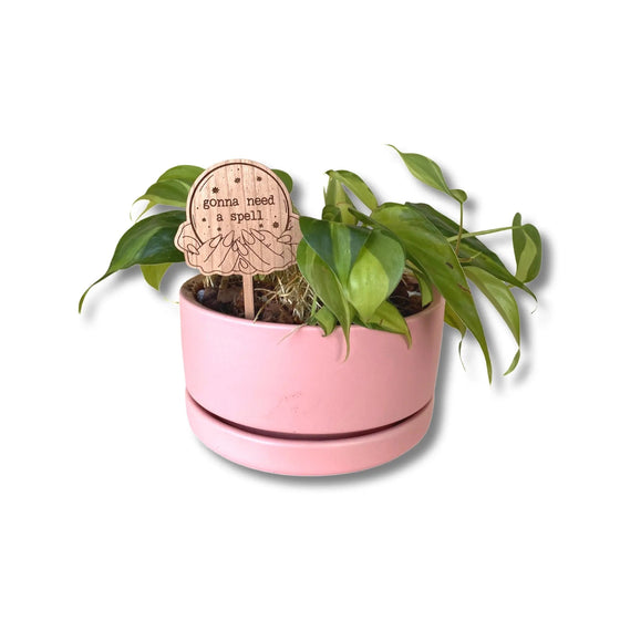 Witchy Vibes Plant Marker | Crystal Ball Gonna Need A Spell - Salt Your Soul Gift Co